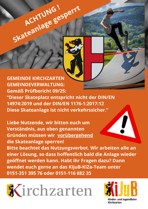 Skateanlage gesperrt Skateanlage gesperrt