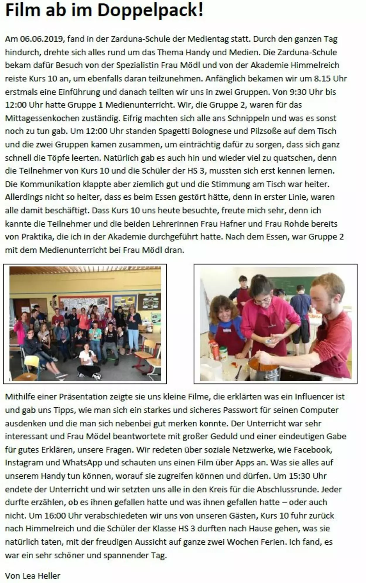 Medientag Zardunaschule